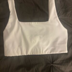 Girlfriend Collective White Sports Bra
